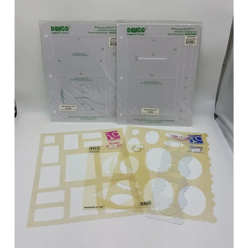 Lot of Paper Crafting Templates Impression Obsession Marianne Rule it Up Dayco